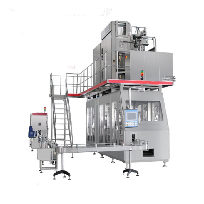 High speed aseptic brick filling machine