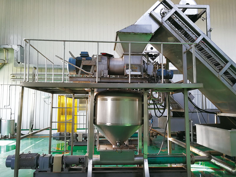 Sawtooth blade fruit crusher