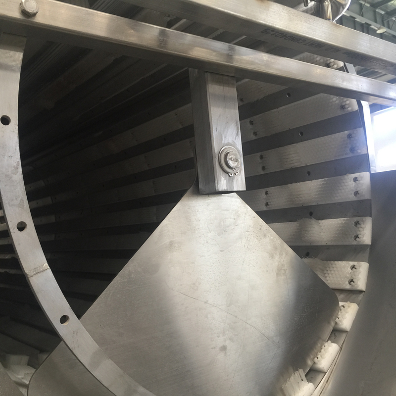 Rotary drum brush washer