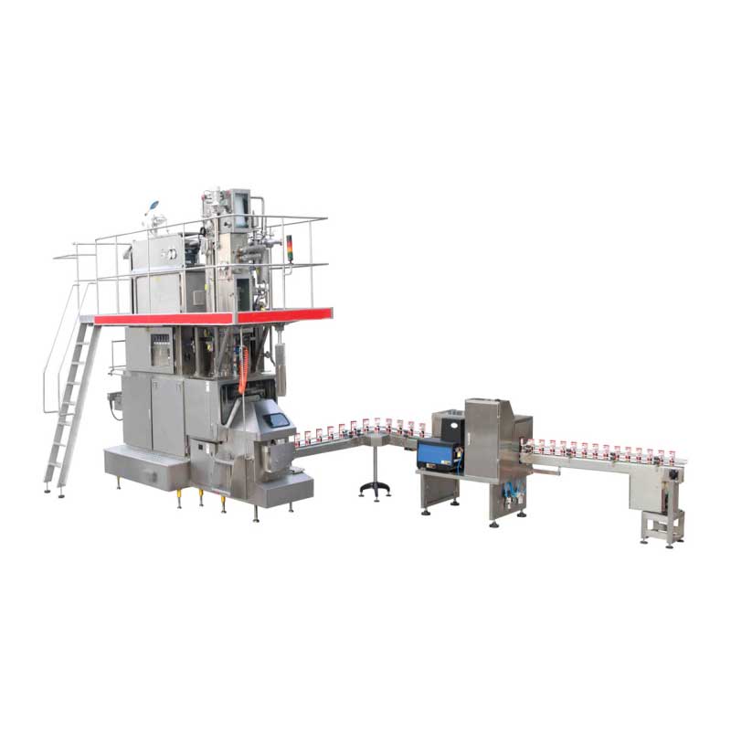 Automatic aseptic brick filling machine