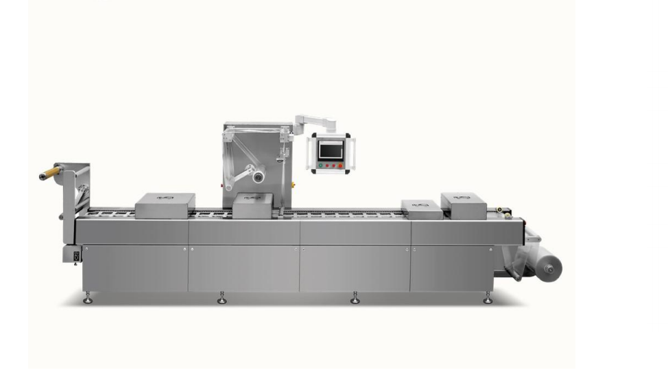 Automatic thermoforming vacuum package machine